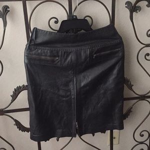 Cache leather skirt